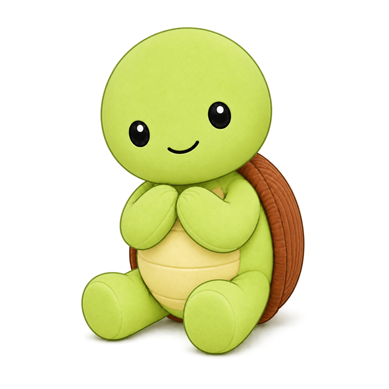 Tim the Turtle sitting thoughtfully